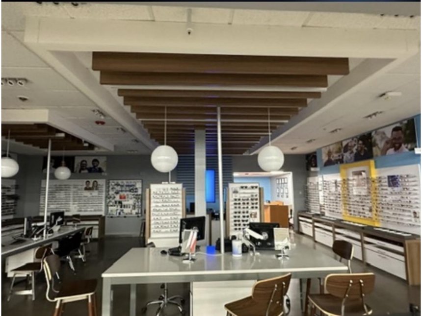 Vision center eyewear retail buildout